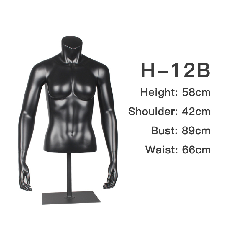 Wholesale High Quality Upper Half Body Male Mannequin Torso with Head