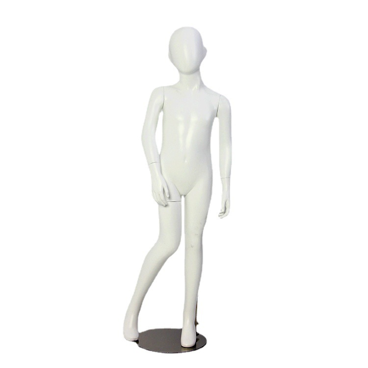 Child Display Clothes Mannequin White Boy Model Full Body Kids Plastic Child Mannequin