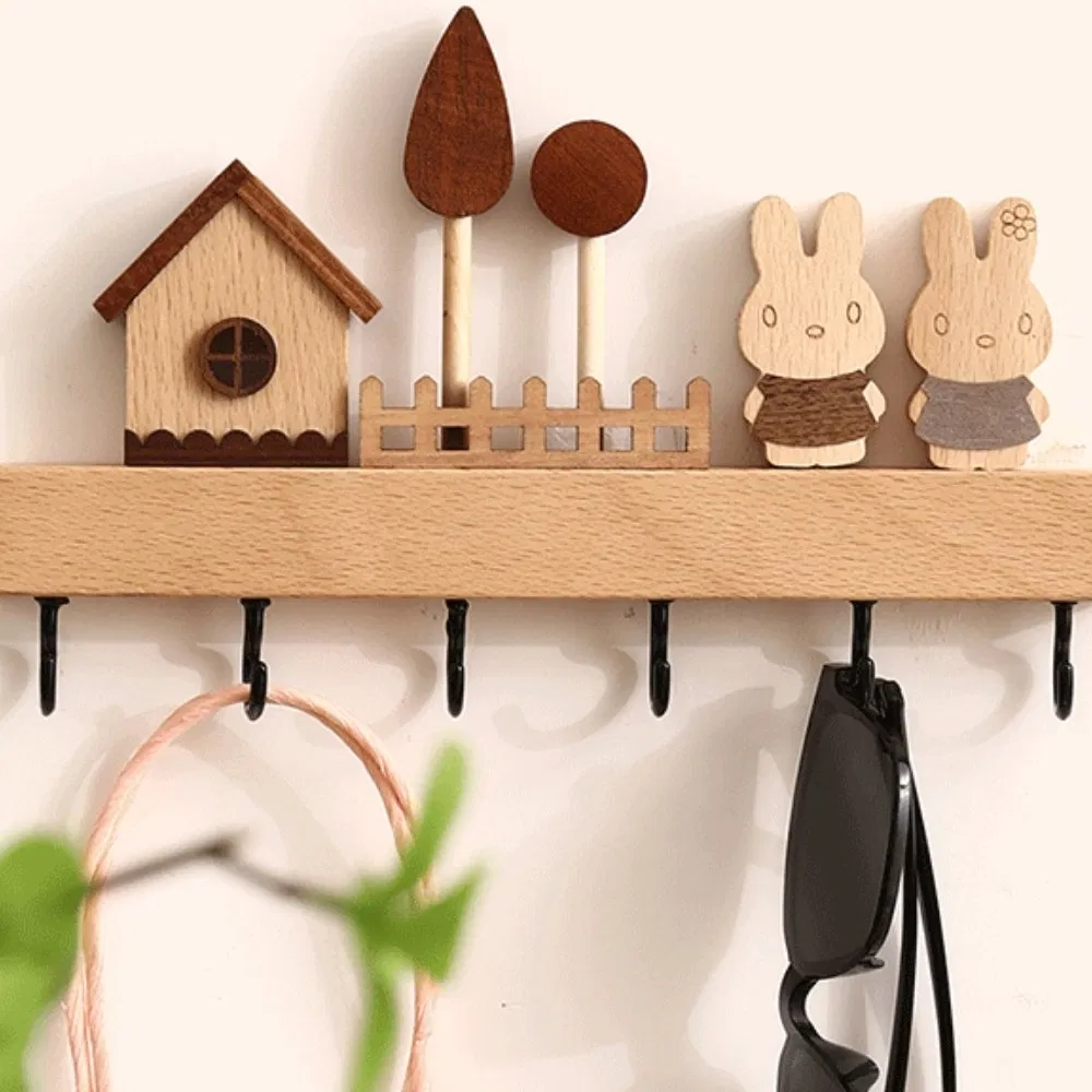 Wall Mounted Key Holder Wall Hanger Hook Rack Ez27687