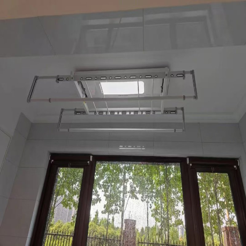 Smart Electric Automatic Heated Dryer Rack Metal Clothes Wall Hanger