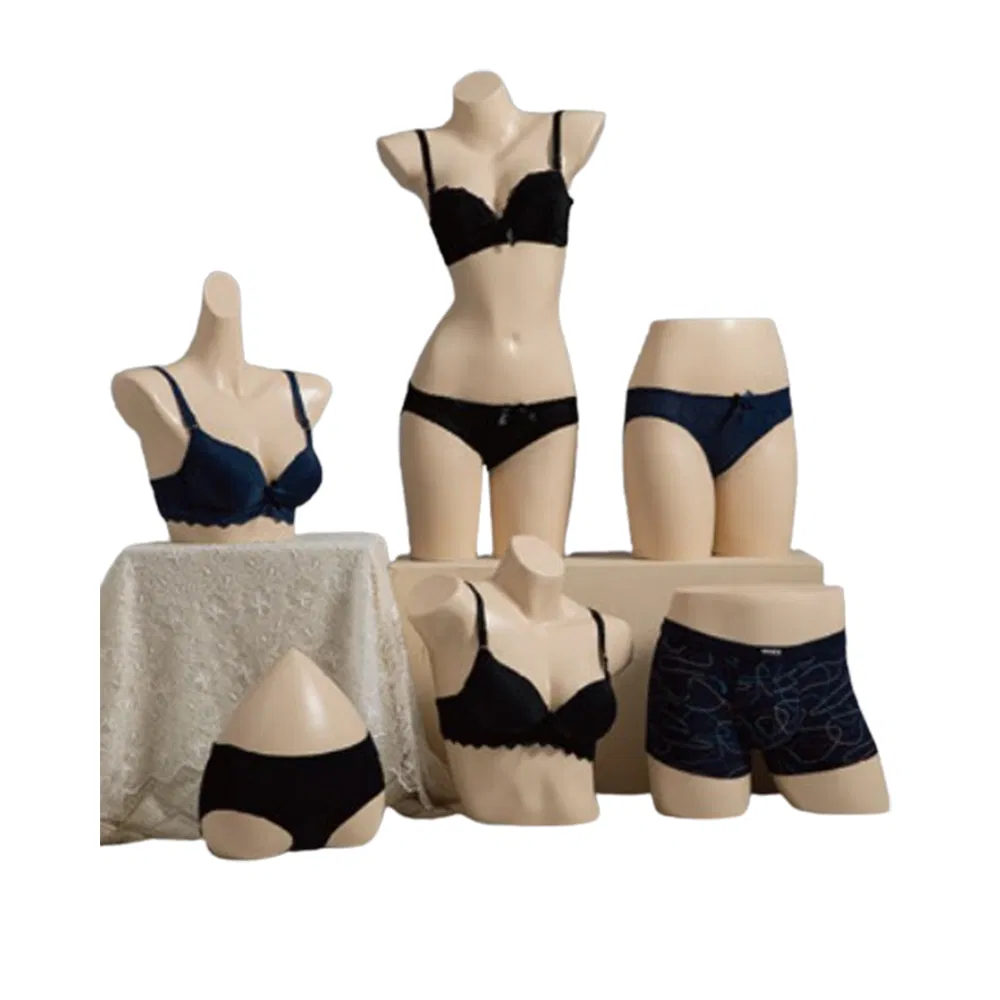 High-Quality Male/Female/Kid Full/Half Body PP/PE/ABS/Fiberglass Mannequins in Glossy/Matt White Black Grey Golden Chrome Silver Skin Colors Dummy for Display