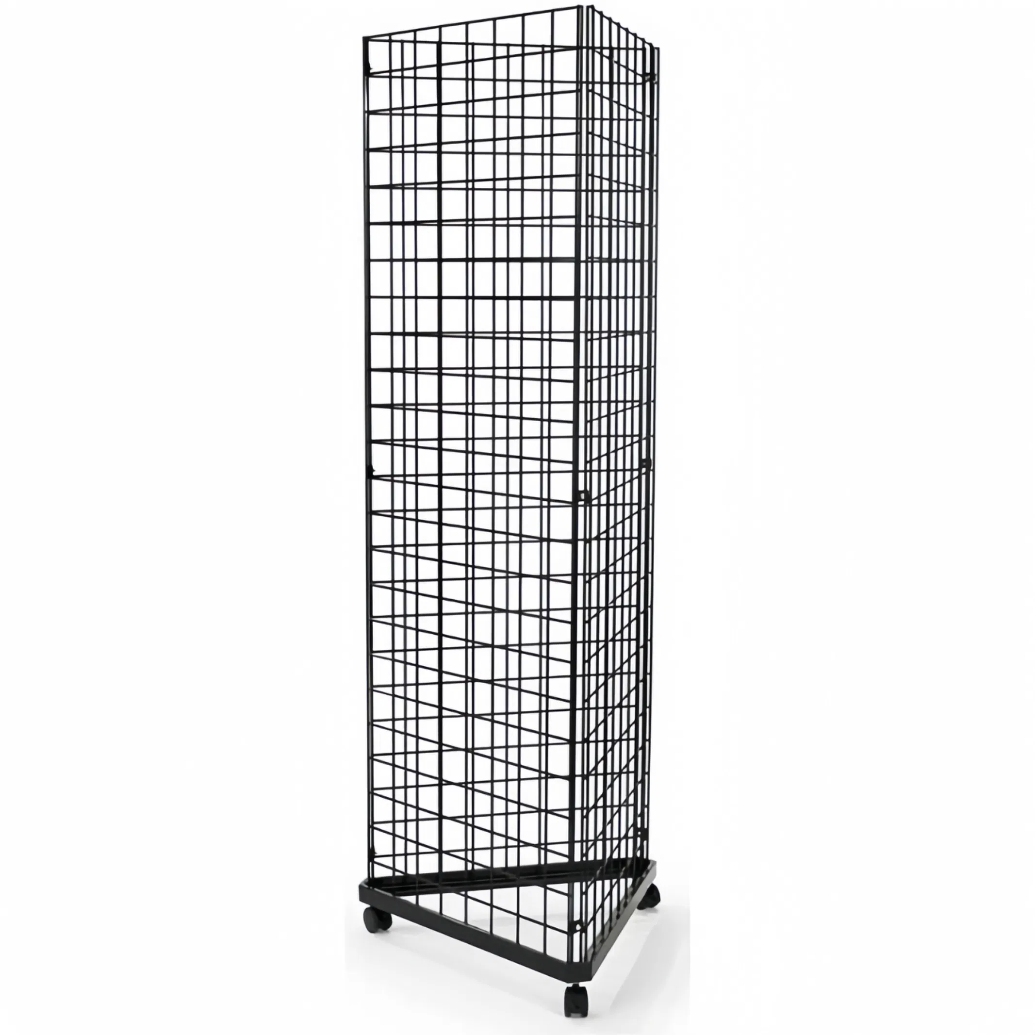Metal Wire Grid Slatgrid Floor Display Racks Wholesale for Retail Use