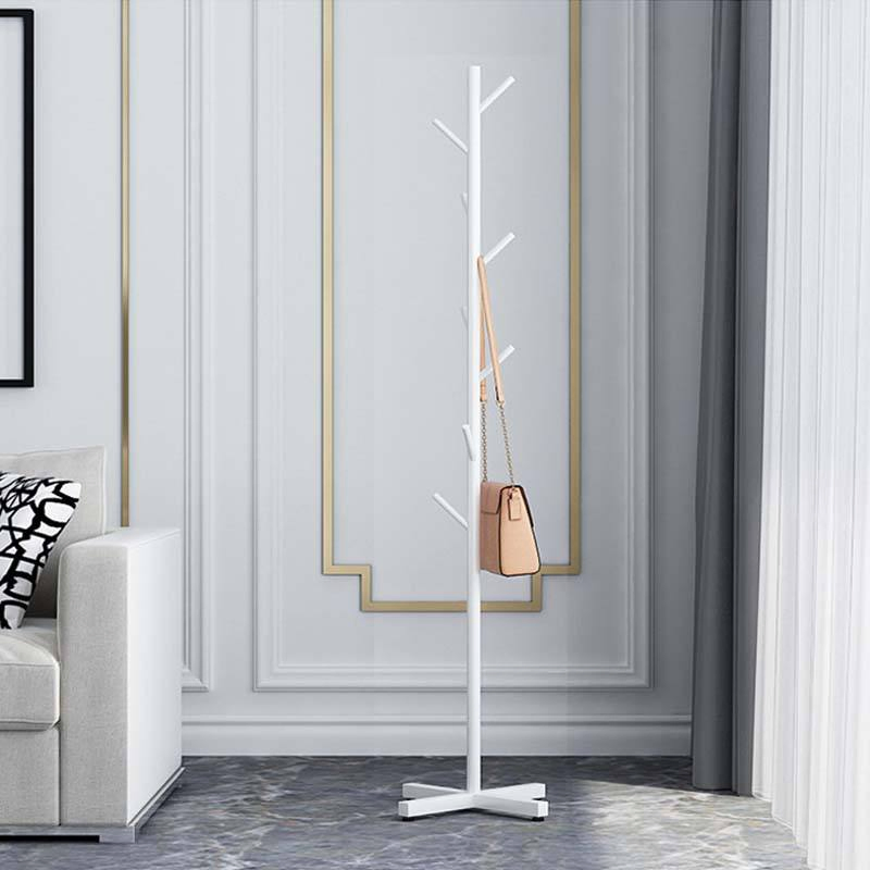 Modern Floor Standing Single Pole Gold Clothing Rack Hanger Stand Rack