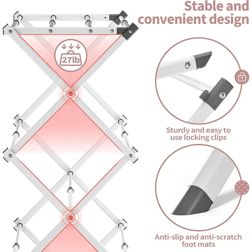 Metal Clothes Laundry Rack 13