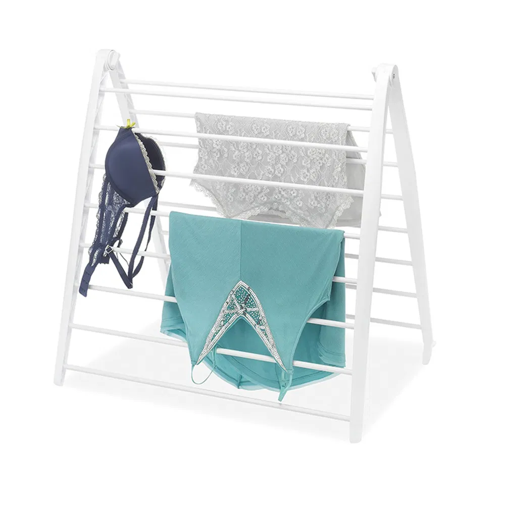 Hottest Selling Metal Clothes Drying Airer Racks in White/Grey with Multi-Layer and Non-Slip Foot Pads for Bathroom/Balcony/Outdoor&Indoor/Laundry/Home Use