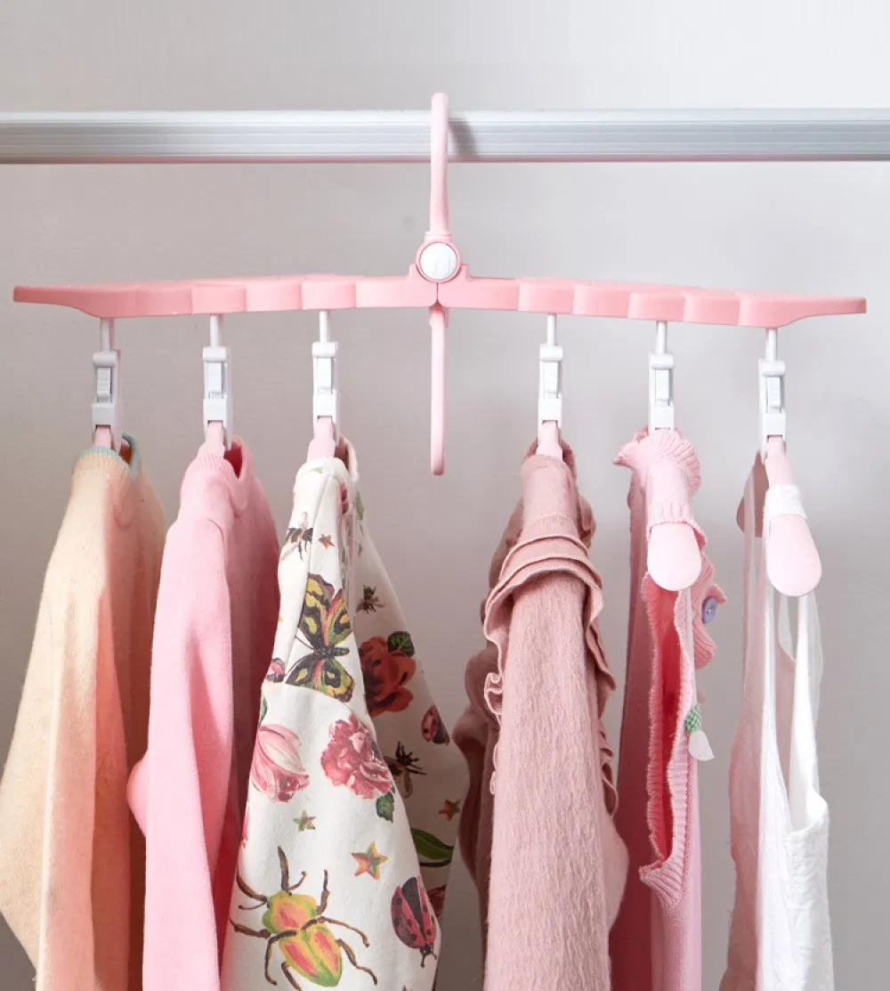 Space Saving Children Clothes Magic Hangers Foldable Multi-Layers Rack Mi26817