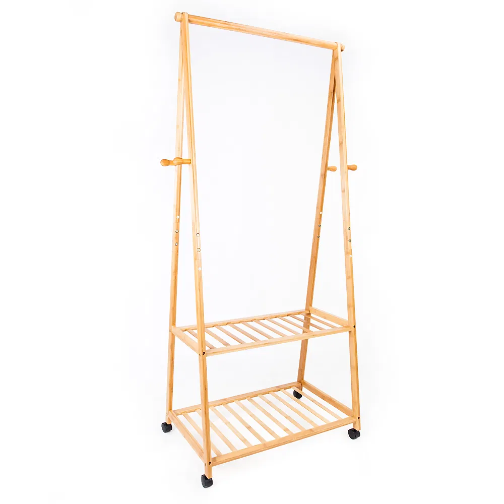 Bamboo Garment Rack 7
