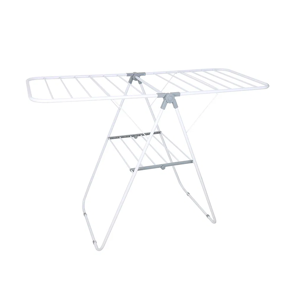 Heavy Duty Metal Clothes Laundry Drying Racks Made of Durable Stainless Steel in Gun Black/Blue/White/Grey with Multi-Layer for Female/Male Shirt/Dresses/Pants