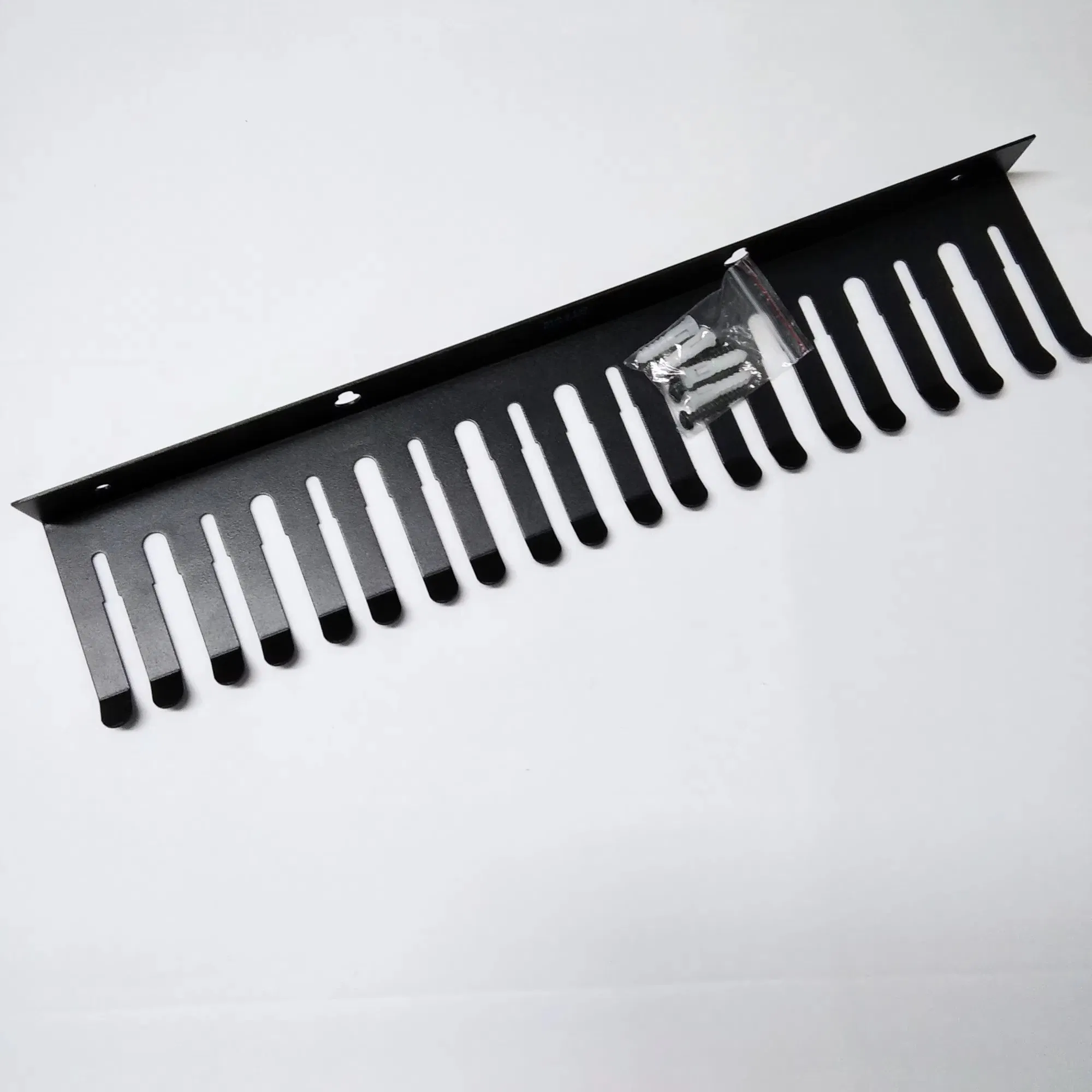 Wall Mounted Cable Hanger and Organizer, 19 Cable Slots Cable Hanger, Iron Cable Rack-Slots Width From 5 to 7mm