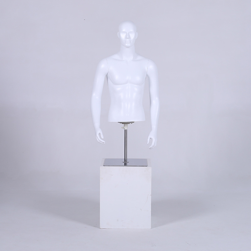 Cheap Half-Body Male Mannequin Fiberglass Male Virtual Model
