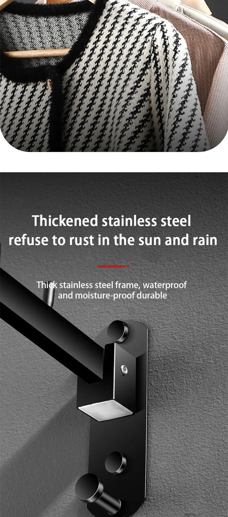 Foldable Hook Rack Detail 3