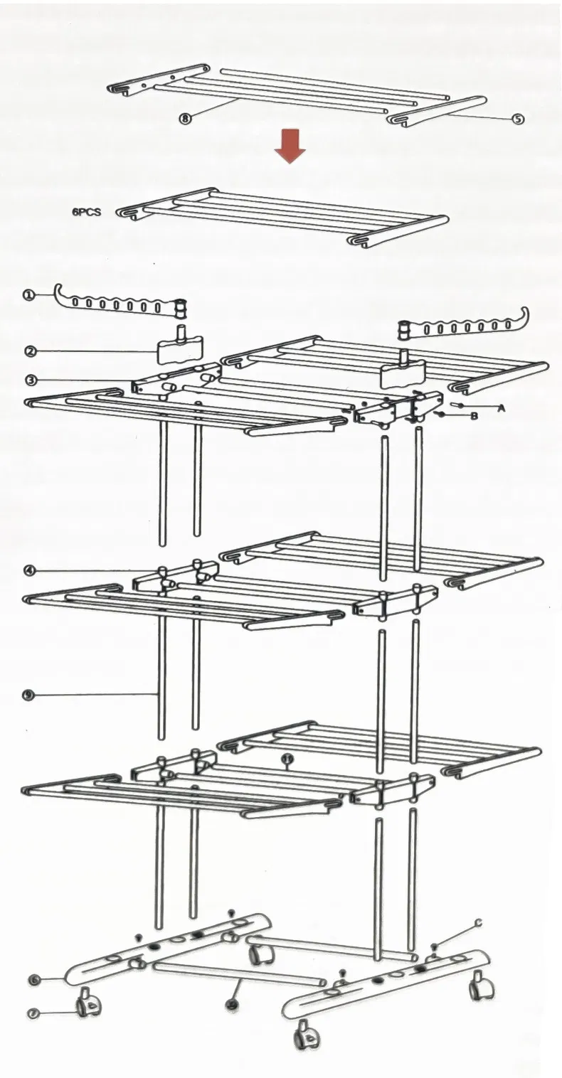 Drying Rack Detail 8