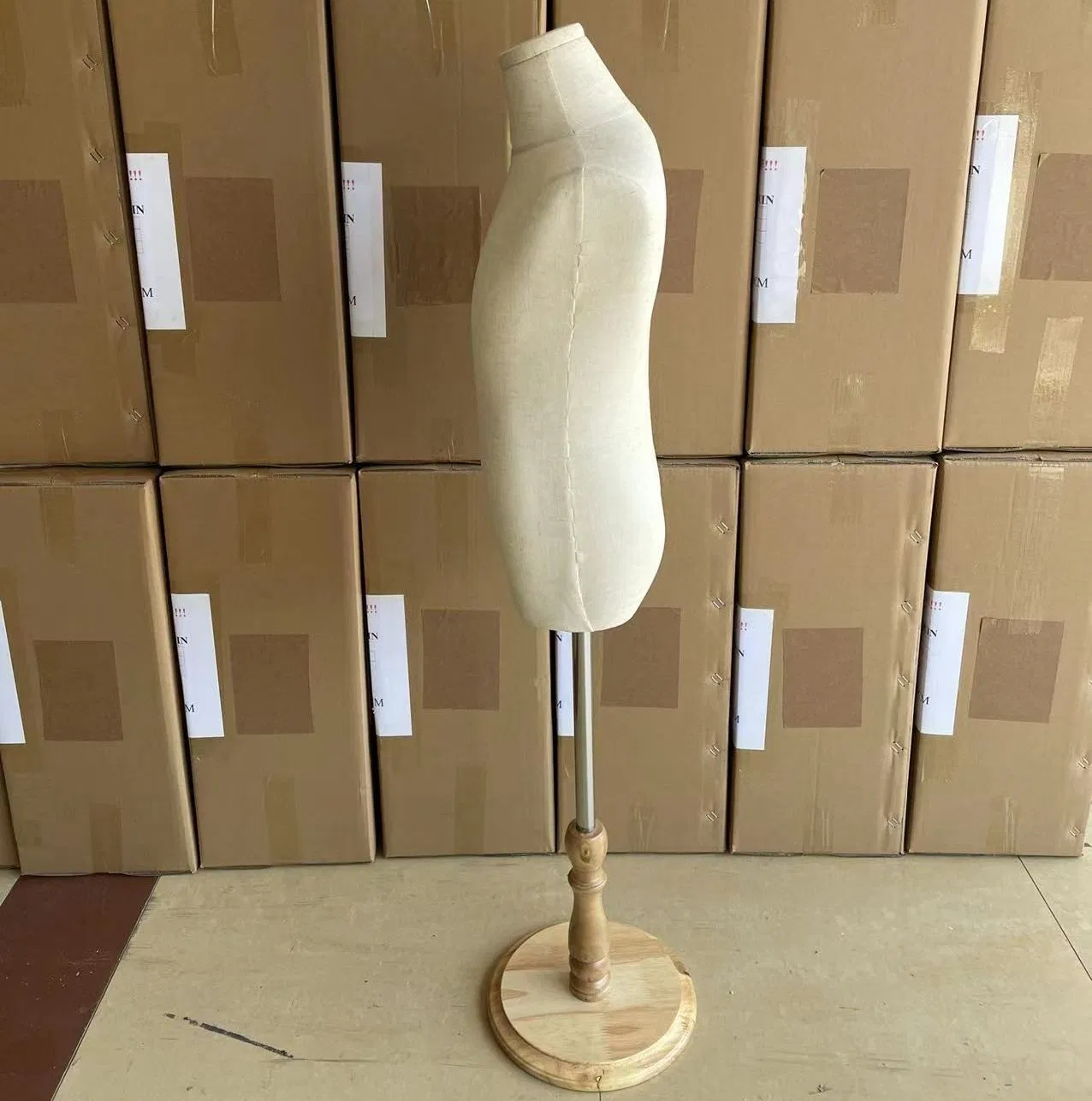 Natural Color Linen Coating Children Suits Display Kid Mannequin