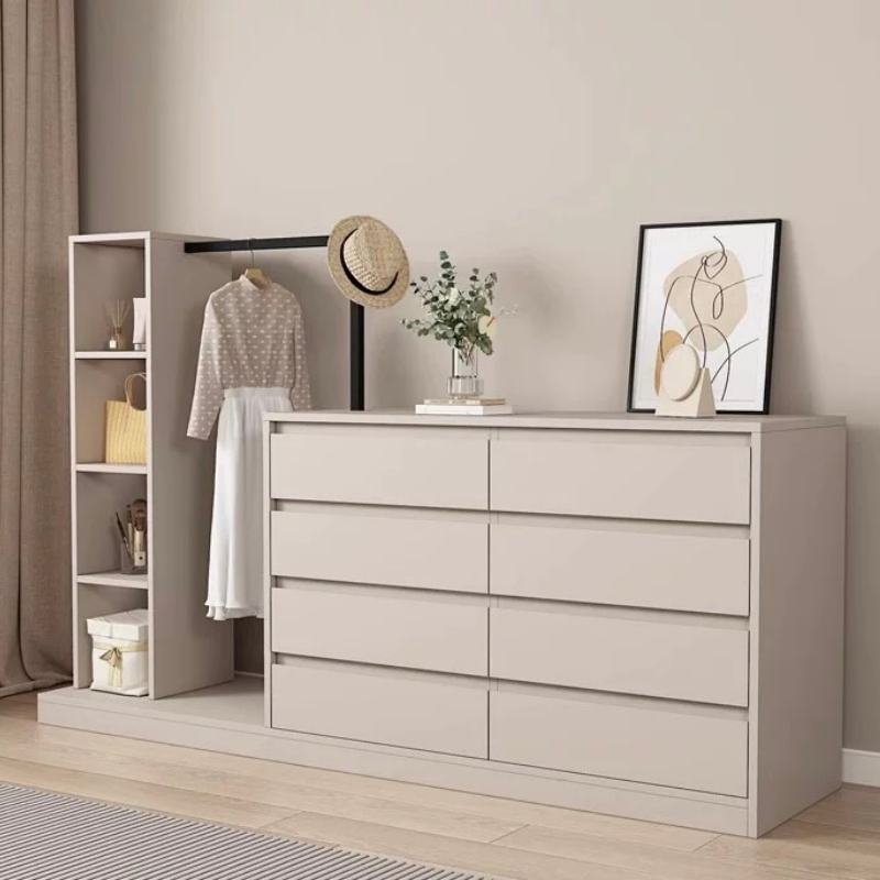 Luxury Floor Standing Wooden Coat Rack Vertical Hanger Bedroom Furniture Dressing Rack