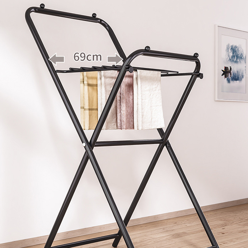 Sanipro Living Room Folding Clothes Drying Hanger Household Balcony Laundry Hanging Rack Bedroom Portable Small Drying Rack
