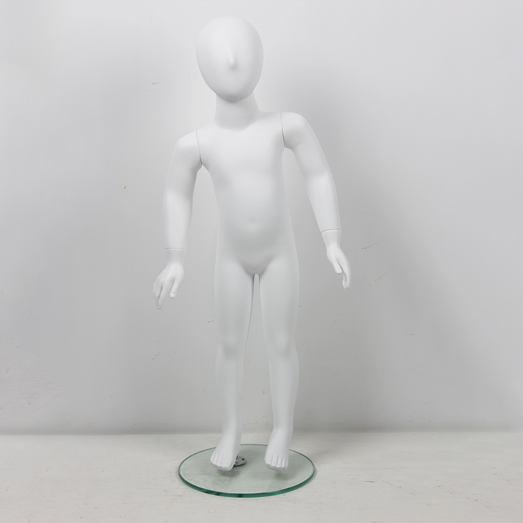 Abstract White Egg Head Child Young Teenage Mannequin Full Body Kids Mannequin for Sale