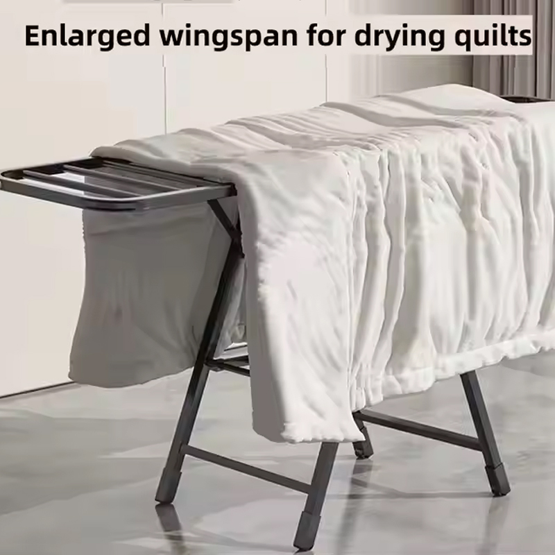 Sanipro Portable Wing Style Carbon Steel Laundry Dryer Hanger Bedroom Clothing Storage Rack Folding Clothes Drying Racks