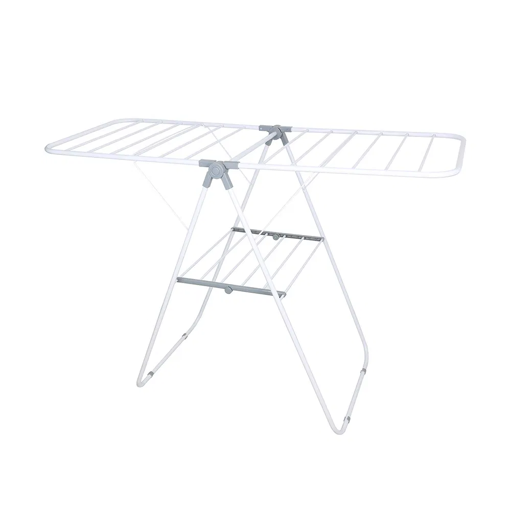 Heavy Duty Metal Clothes Laundry Drying Racks Made of Durable Stainless Steel in Gun Black/Blue/White/Grey with Multi-Layer for Female/Male Shirt/Dresses/Pants