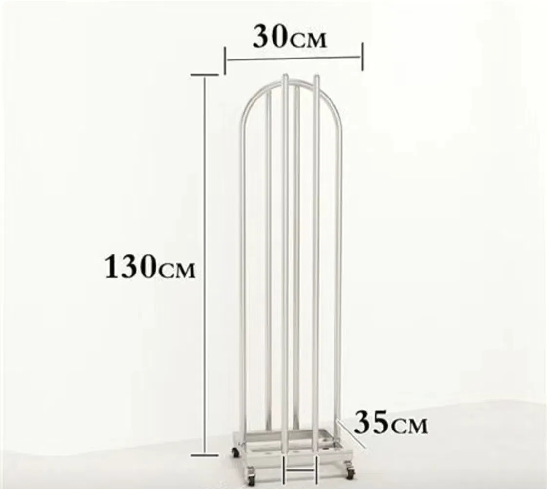 Custom Modern Floor Stainless Steel Store Fixture Clothing Luxury Display Stand Home Clothes Hanger Display Rack