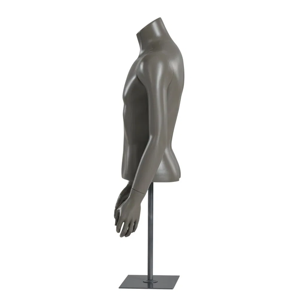 Window Display Adult Male Mannequin Doll Fiberglass Half Body Torso Mannequins for Sale