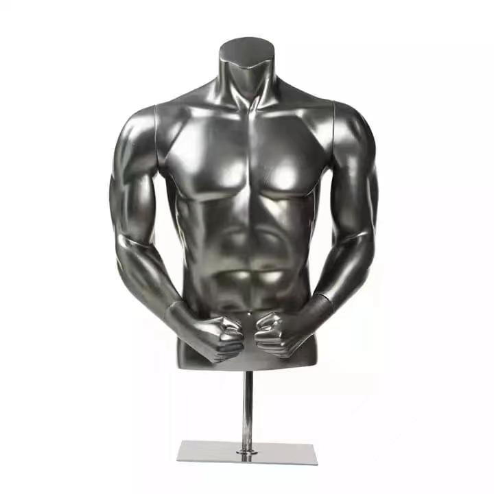 Wholesale High Quality Upper Half Body Male Mannequin Torso with Head