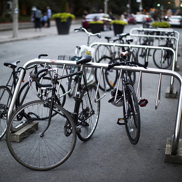 Heavy Duty Public Bikes Hanger Storage Racks Parking Solutions