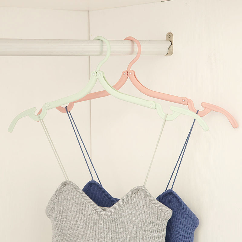 T-Shaped Folding Hanger Portable Outdoor Non-Slip Hanger Travel Plain Plastic Clothes Drying Rack