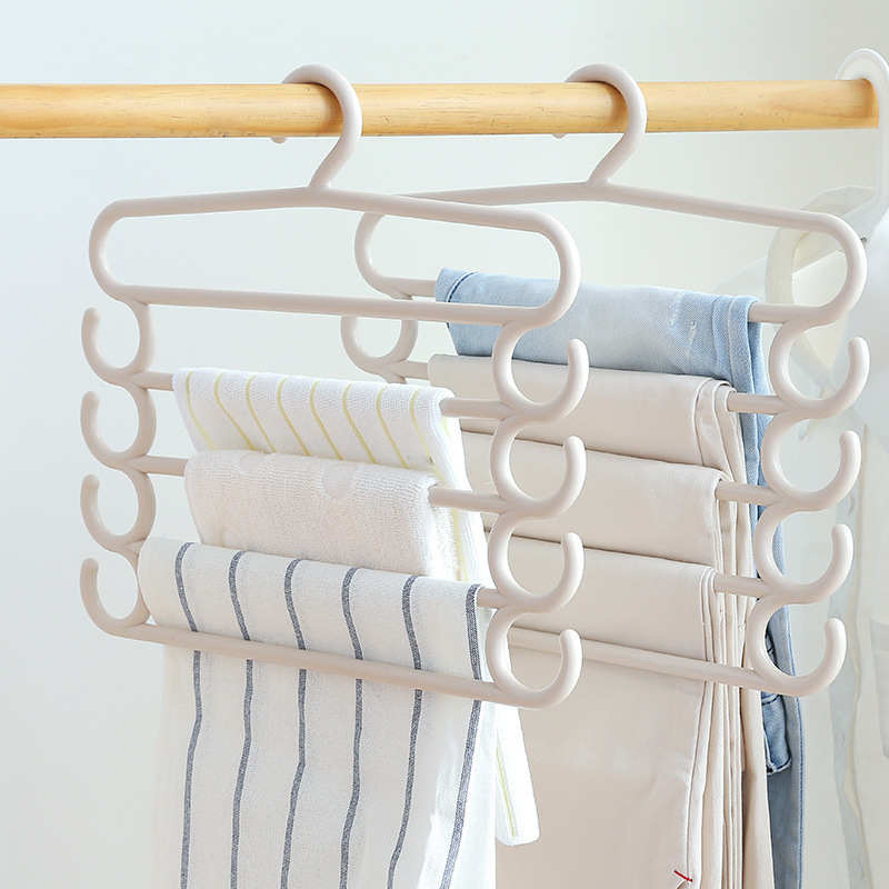 Plastic Hanger Five Layer Towel Hanging Clothes Hanging Rack