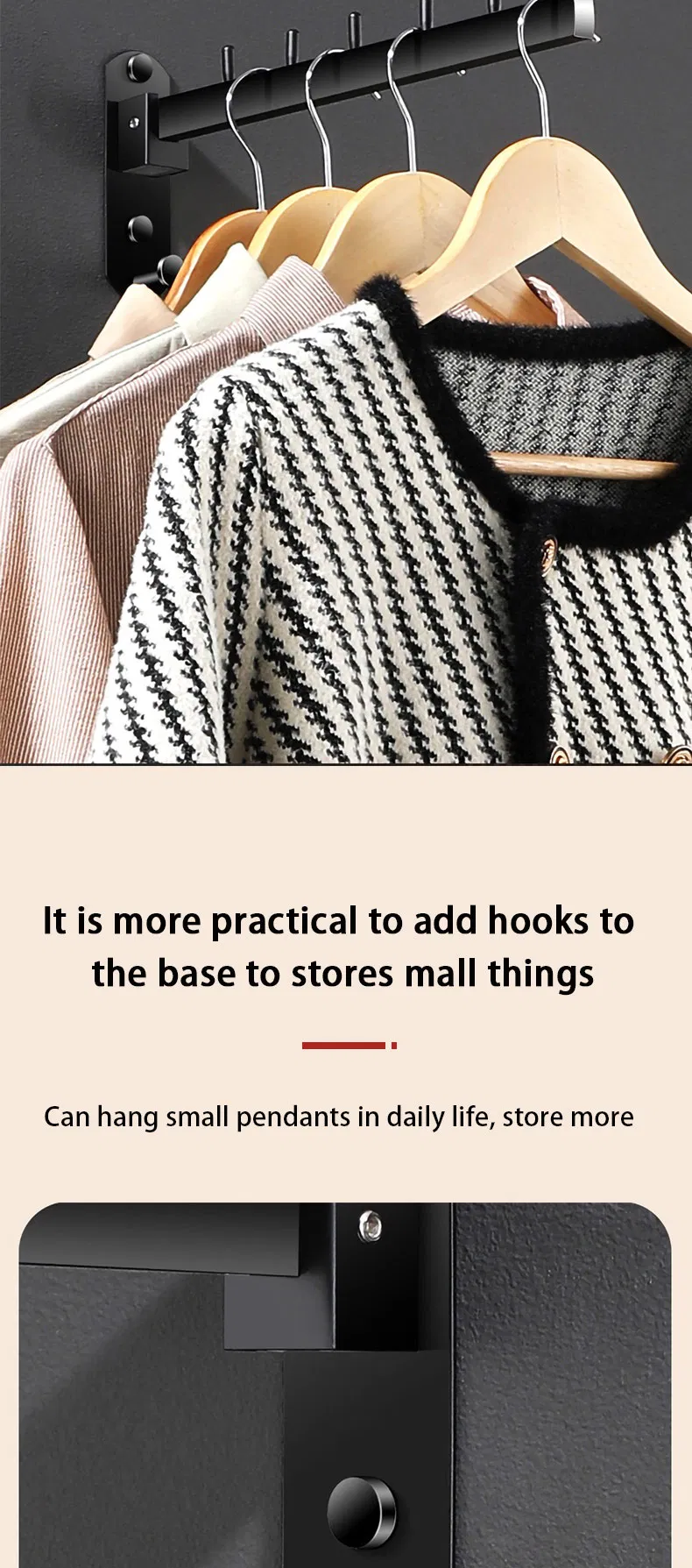 Foldable Hook Rack Detail 7