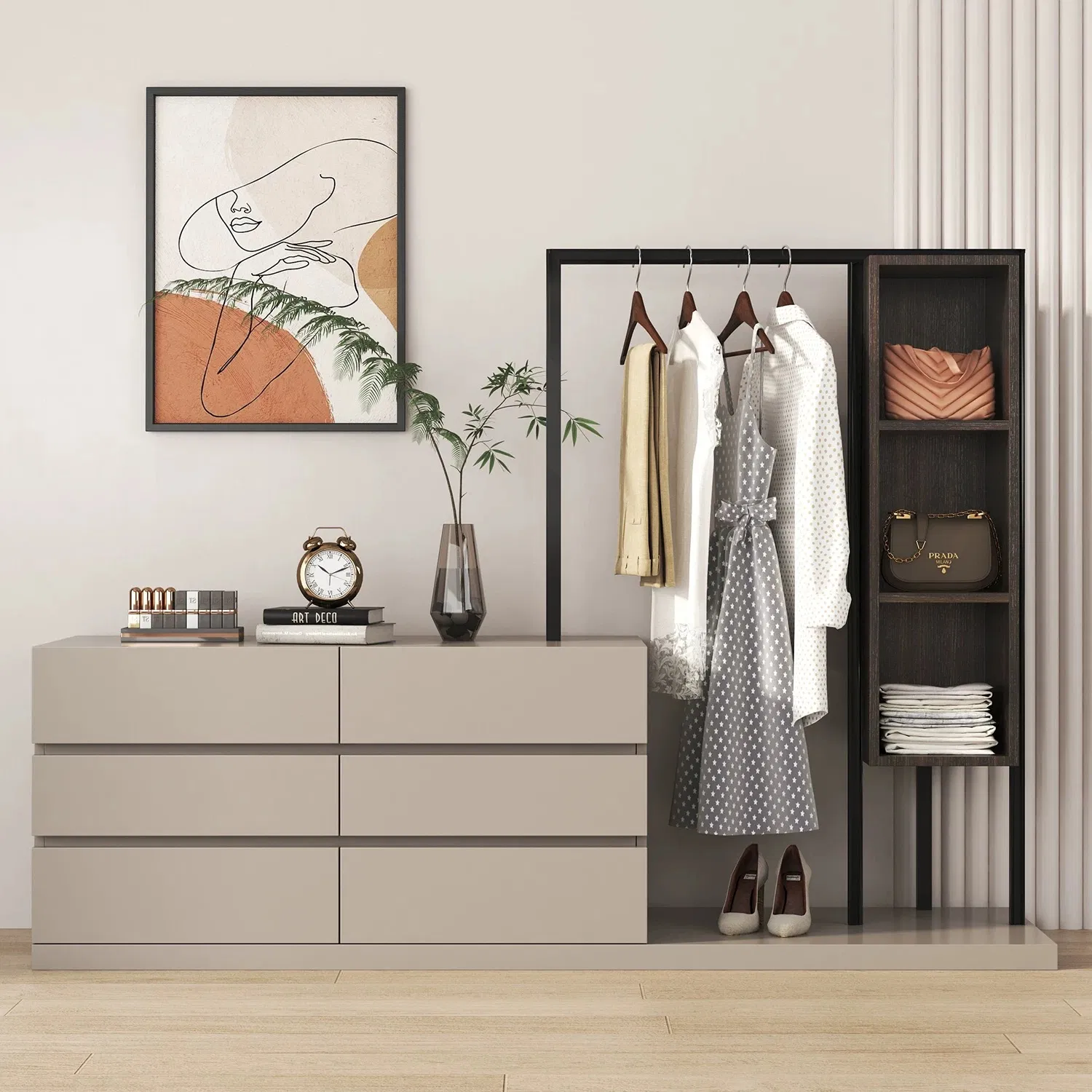 High Quality Garment Hanger Home Bedroom Furniture Clothes Display Coat Rack