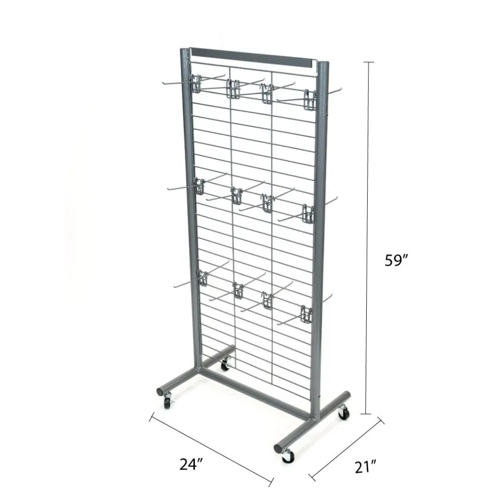 Metal Wire Grid Slatgrid Floor Display Racks Wholesale for Retail Use