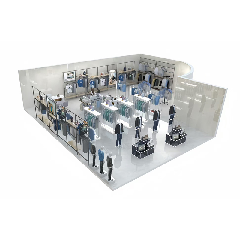 Custom Design Clothing Store Display Rack Clothing Rack for Boutique Hanger Clothes Display
