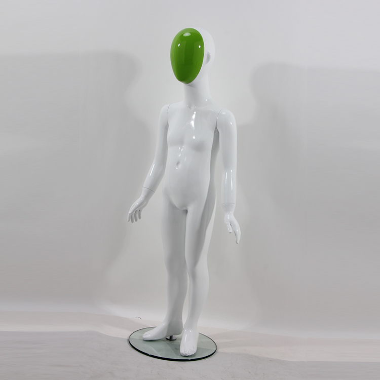 High Quality Realistic Boy and Girl Standing Child Mannequin with Head Changing Face