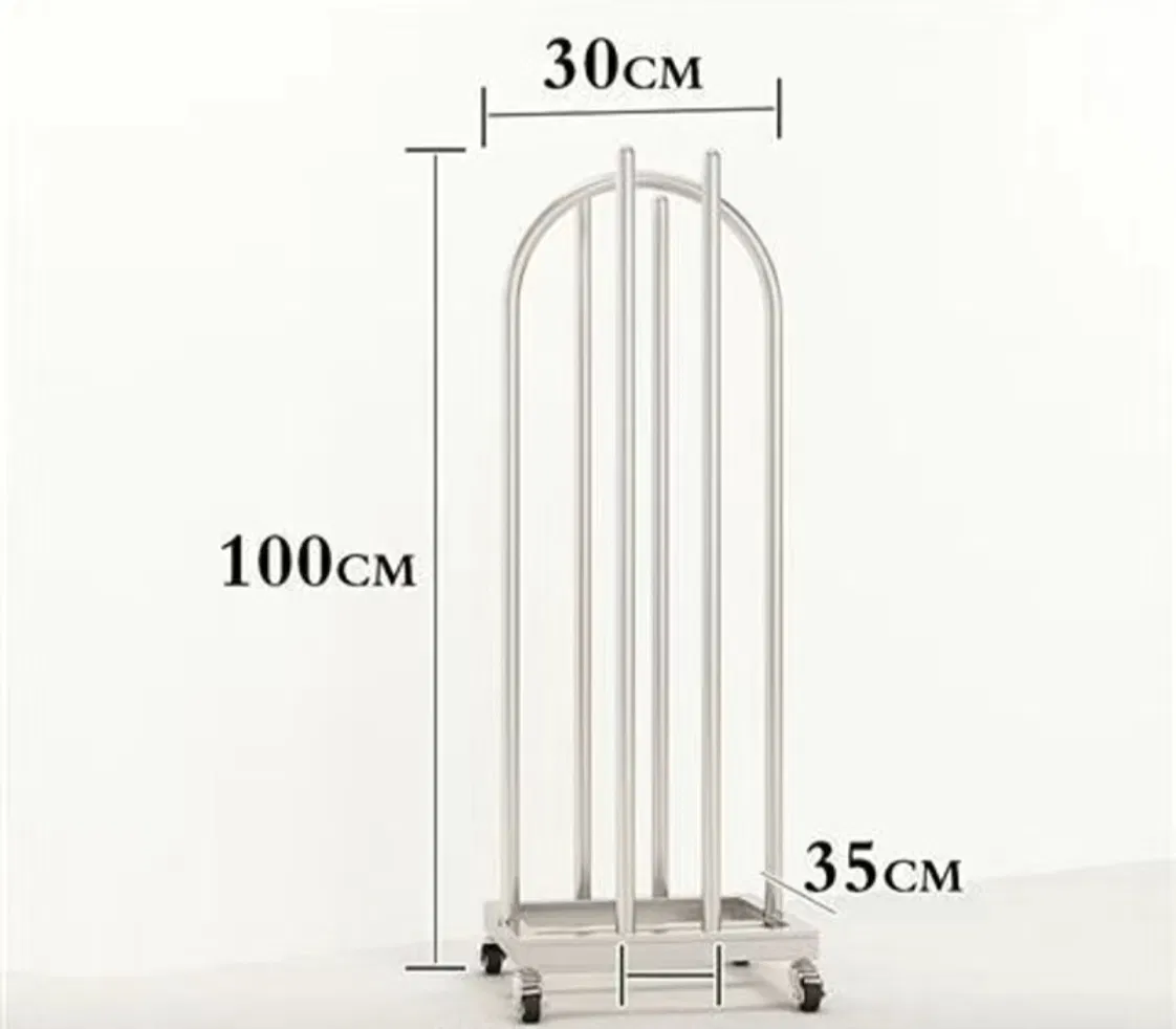 Custom Modern Floor Stainless Steel Store Fixture Clothing Luxury Display Stand Home Clothes Hanger Display Rack