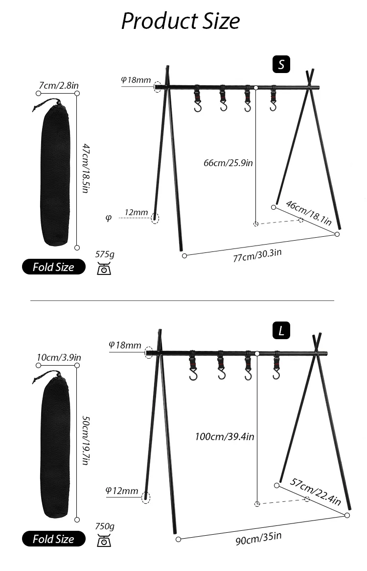 Outdoor Portable Foldable Hanger