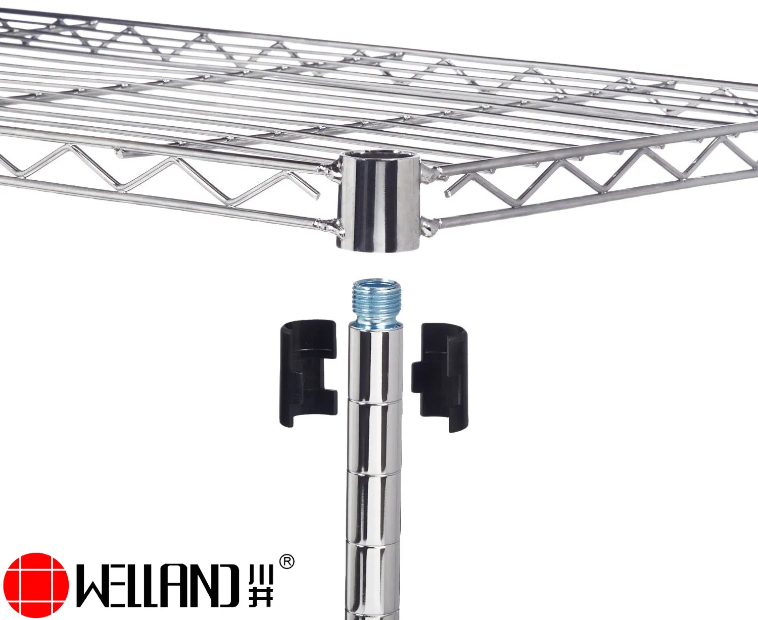 New Design Single-Rod Extended Metal Clothes Hanger Rack with Shelves