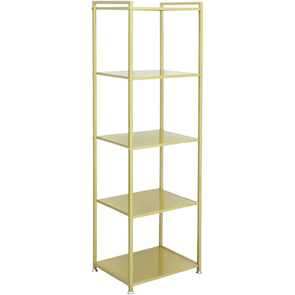 Best Selling Shelves for Floor Type Five/Four Layer Bag/Shoe/Storage Display Rack in Black/White/Golden/Silver Made of Ironwork for Boutique/Houseware