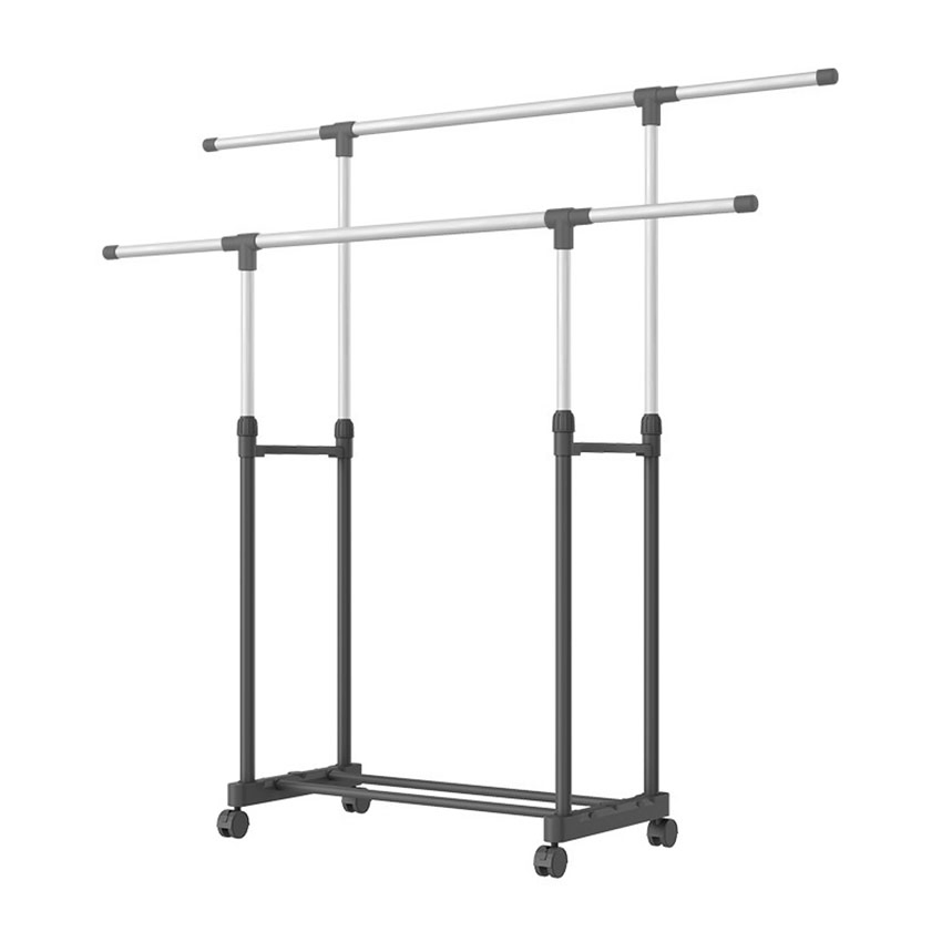 Coat Hanger Display Drying Rack Metal Free Standing Retail Floor Hanging Portable Foldable Clothes Drying Rack