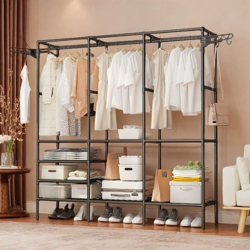 Simple Multi-Functional Clothes Rack Floor-Standing Clothes Rack Clothes Hanger