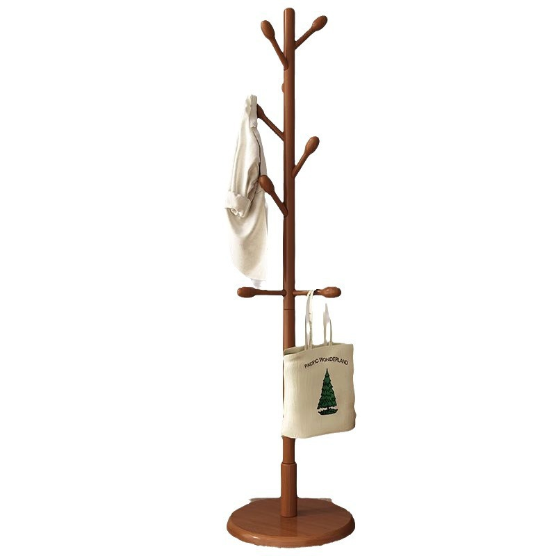 Solid Wood Hanger Floor Standing Wardrobe Rack Clothes Hanging Rack