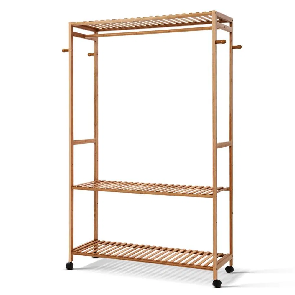 Bamboo Garment Rack 6