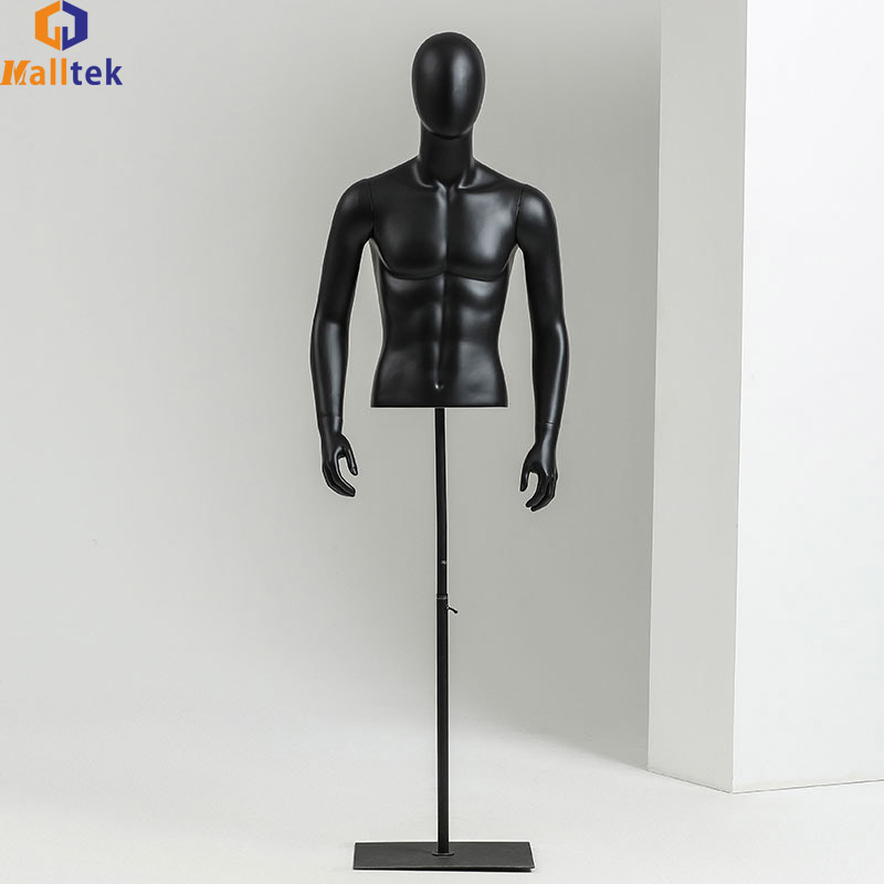 Cheap Half-Body Male Mannequin Fiberglass Male Virtual Model