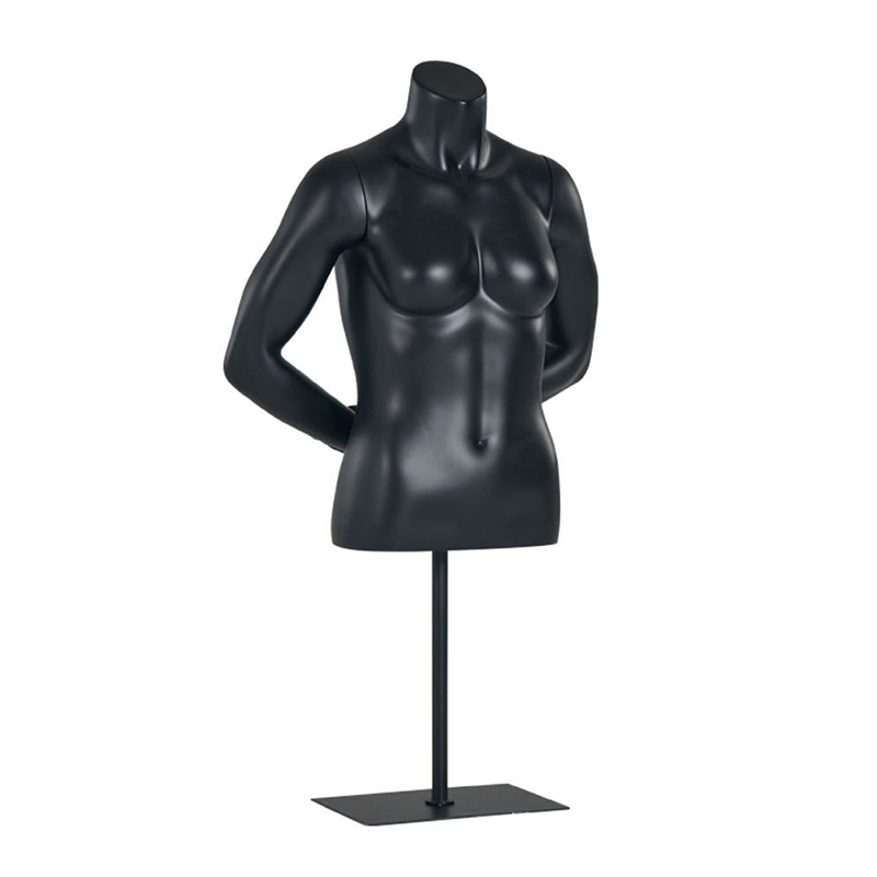 Wholesale Black Sports Realistic Woman Mannequin Upper-Body