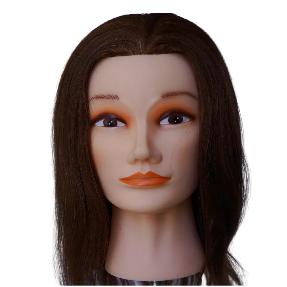 Realistic Female Hair Mannequin Head for Salon Training