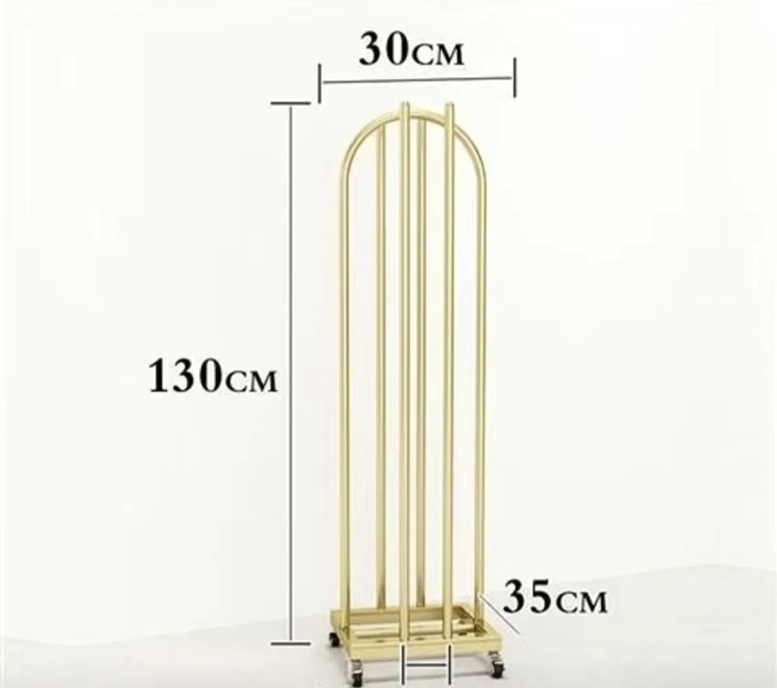 Stainless Steel Fashion Floor Store Fixture Clothing Luxury Display Stand Home Clothes Hanger Display Rack