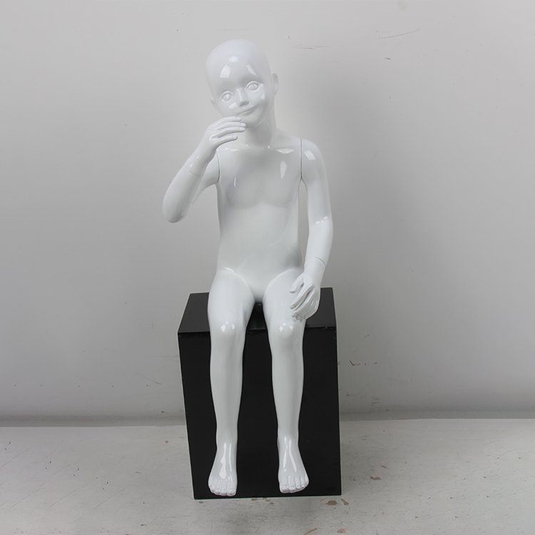 High Quality Cute Small Baby Boy Mannequin Sitting Mannequin with Face