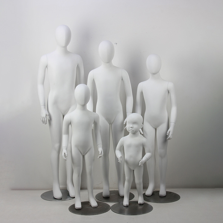 Child Display Clothes Mannequin White Boy Model Full Body Kids Plastic Child Mannequin