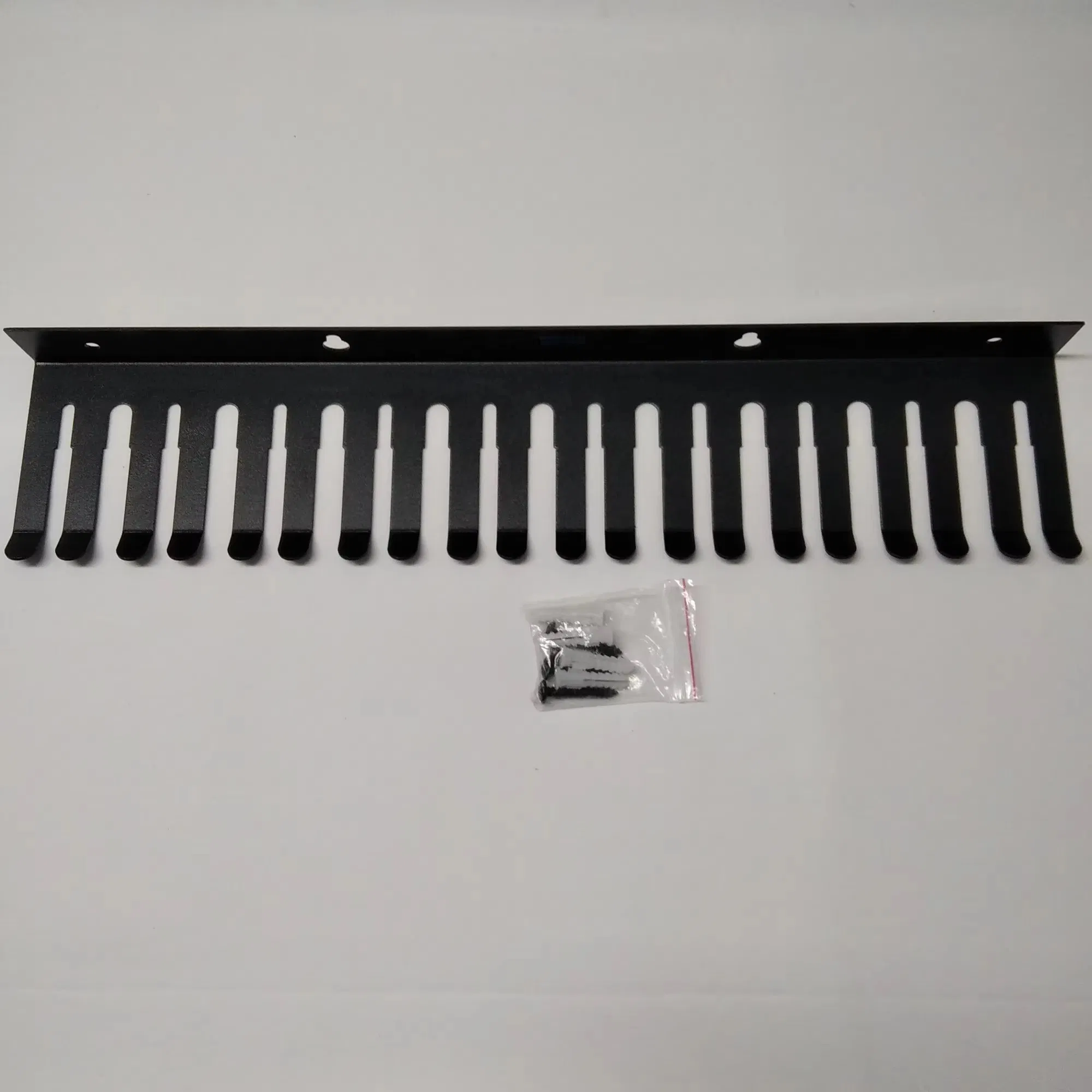 Wall Mounted Cable Hanger and Organizer, 19 Cable Slots Cable Hanger, Iron Cable Rack-Slots Width From 5 to 7mm