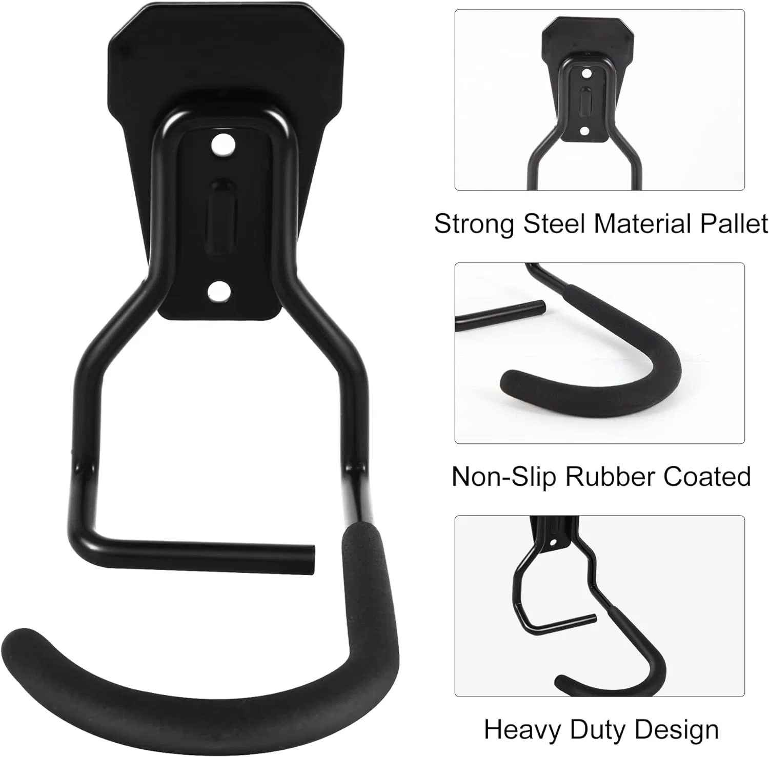 Bike Hanger Rack, Heavy Duty Hooks Wall Mount Bicycle Rack Holder