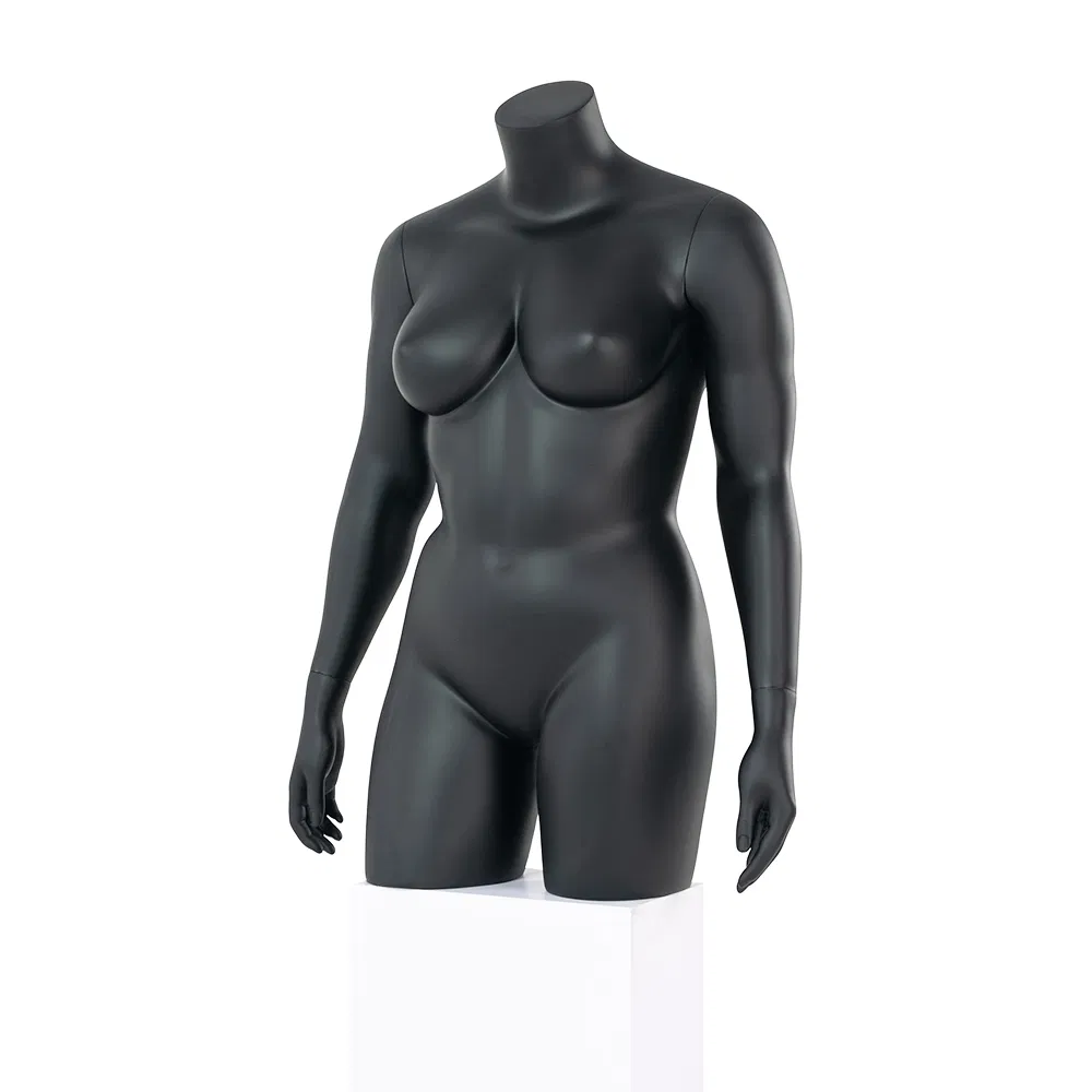 Upper Body Headless Fiberglass Big Size Fat Female Torso Mannequin for Display
